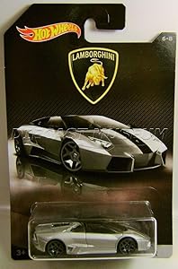 Hot Wheels 2017 Lamborghini Series Lamborghini Reventon Roadster 6/8, Silver