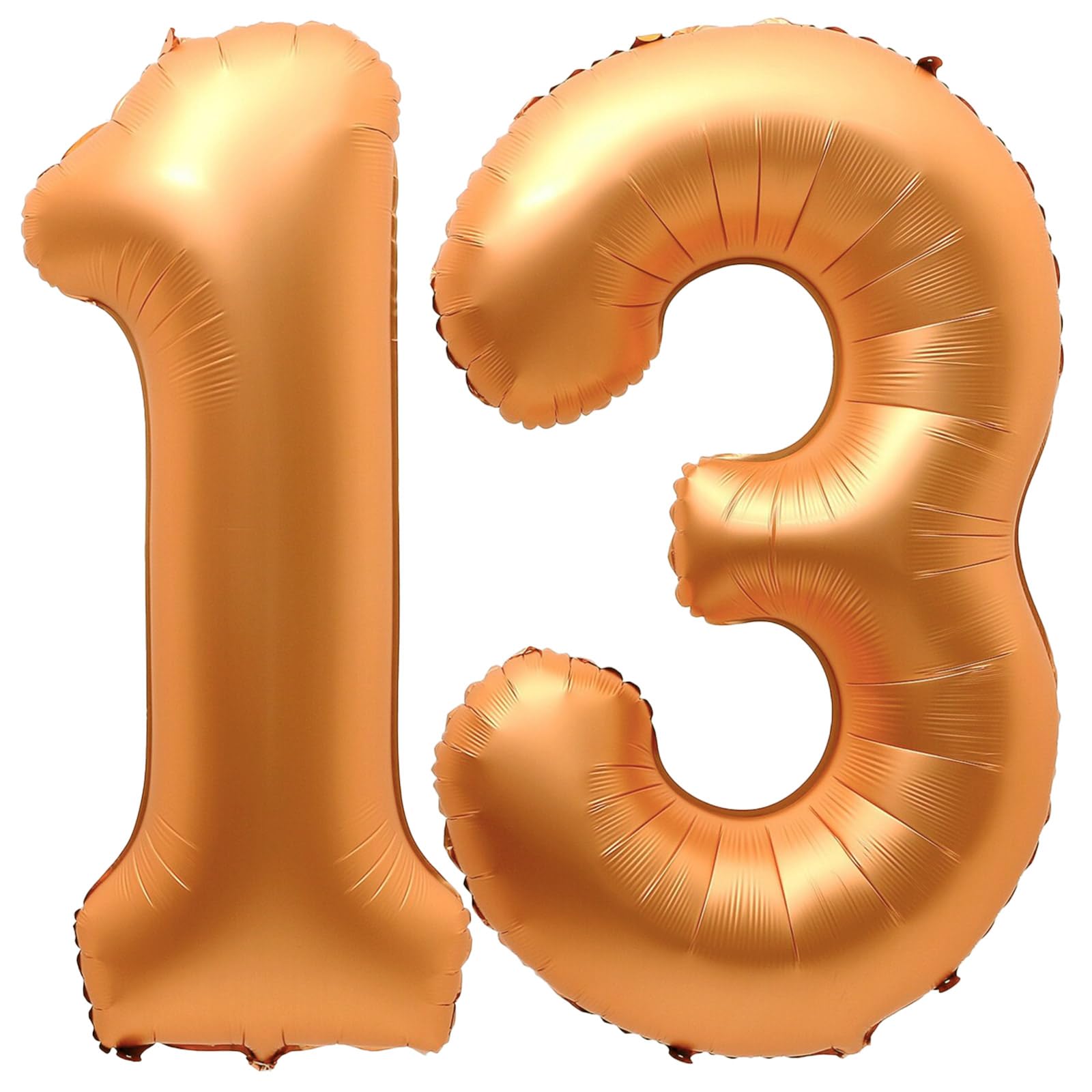 Photo 1 of 13 Balloon Number, 40 Inch Orange Foil Balloons Giant Jumbo Helium Number 13 or 31 Balloons for 13th 31th Birthday Decorations Anniversary Events Boys Girls Party Decorations (Orange)