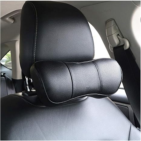 Amazon Co Jp 車の枕車の首枕アジャスタブルpuレザーヘッドレスト3dメモリ泡ヘッドレストシートクッションカバー車の首休憩オートアクセサリー シートネックピロー ホーム キッチン