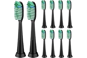 Toothbrush Replacement Whitening Heads Compatible with TAO Clean Sonic Electric Toothbrush - Brush Heads Refills, Medium Bris