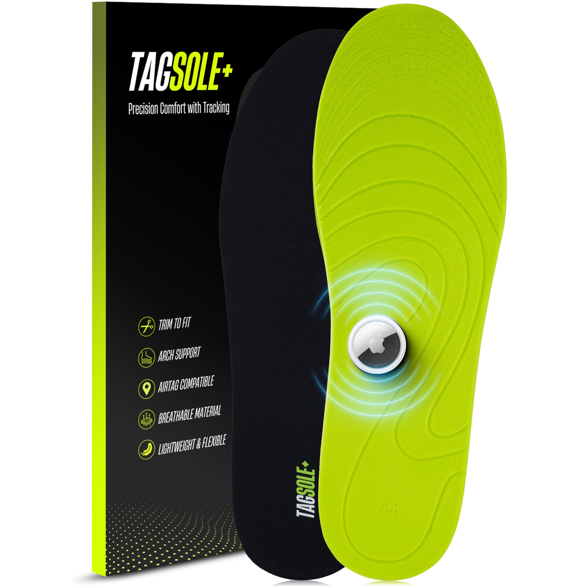 TagSole+ AirTag Shoe Insole - Comfortable & Secure AirTag Shoe Insert ...