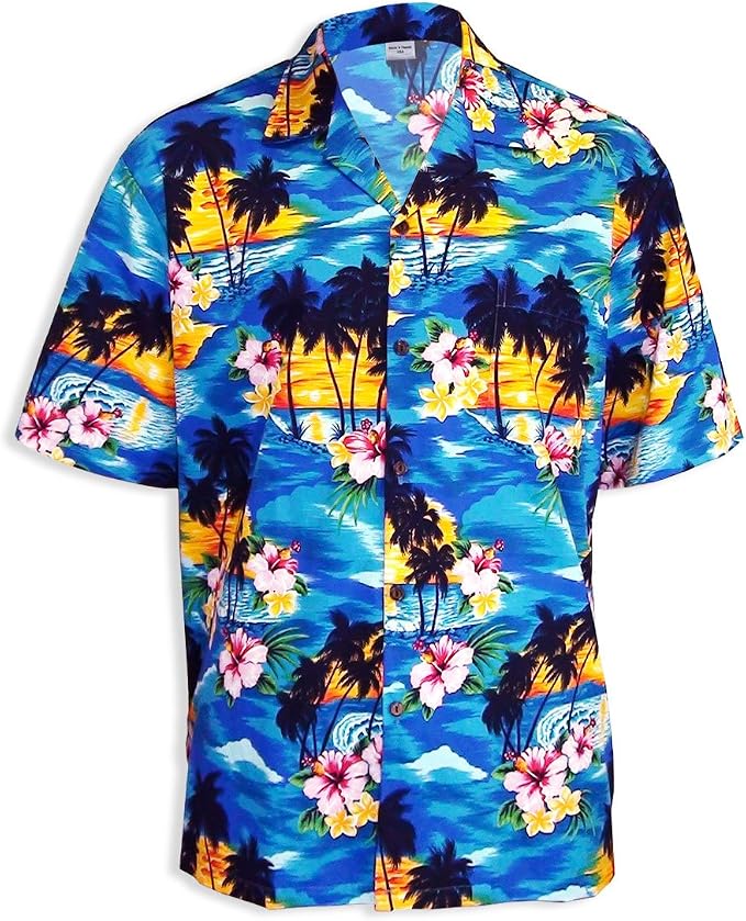 Hawaiian Aloha Fashions hemd paradise sunset island aloha herren ...