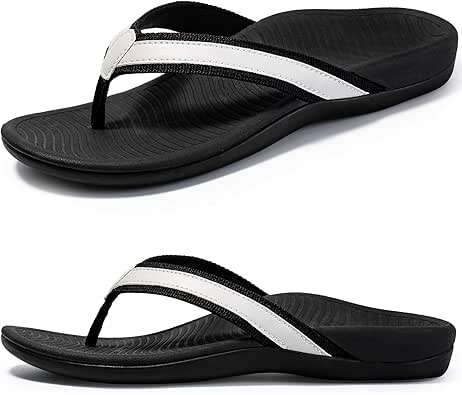 Amazon.com: Nlissope Womens Sandals Flip Flop with Orthotic for Plantar Fasciitis Arch Support 