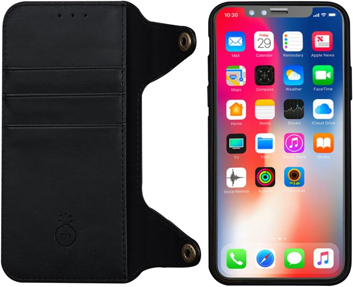 Leather Wallet Phone Case Compatible Replacement for Removable Kickstand