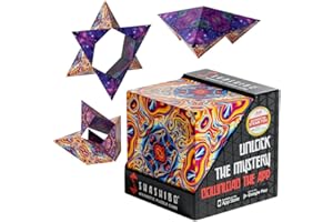 SHASHIBO Shape Shifting Box - Award-Winning, Patented Fidget Box w/ 36 Rare Earth Magnets - Transforms Into Over 70 Shapes, D