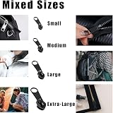 JOYVOX 8Pcs Zipper Pull Replacement Set - Durable Zinc Alloy Repair Kit view 4
