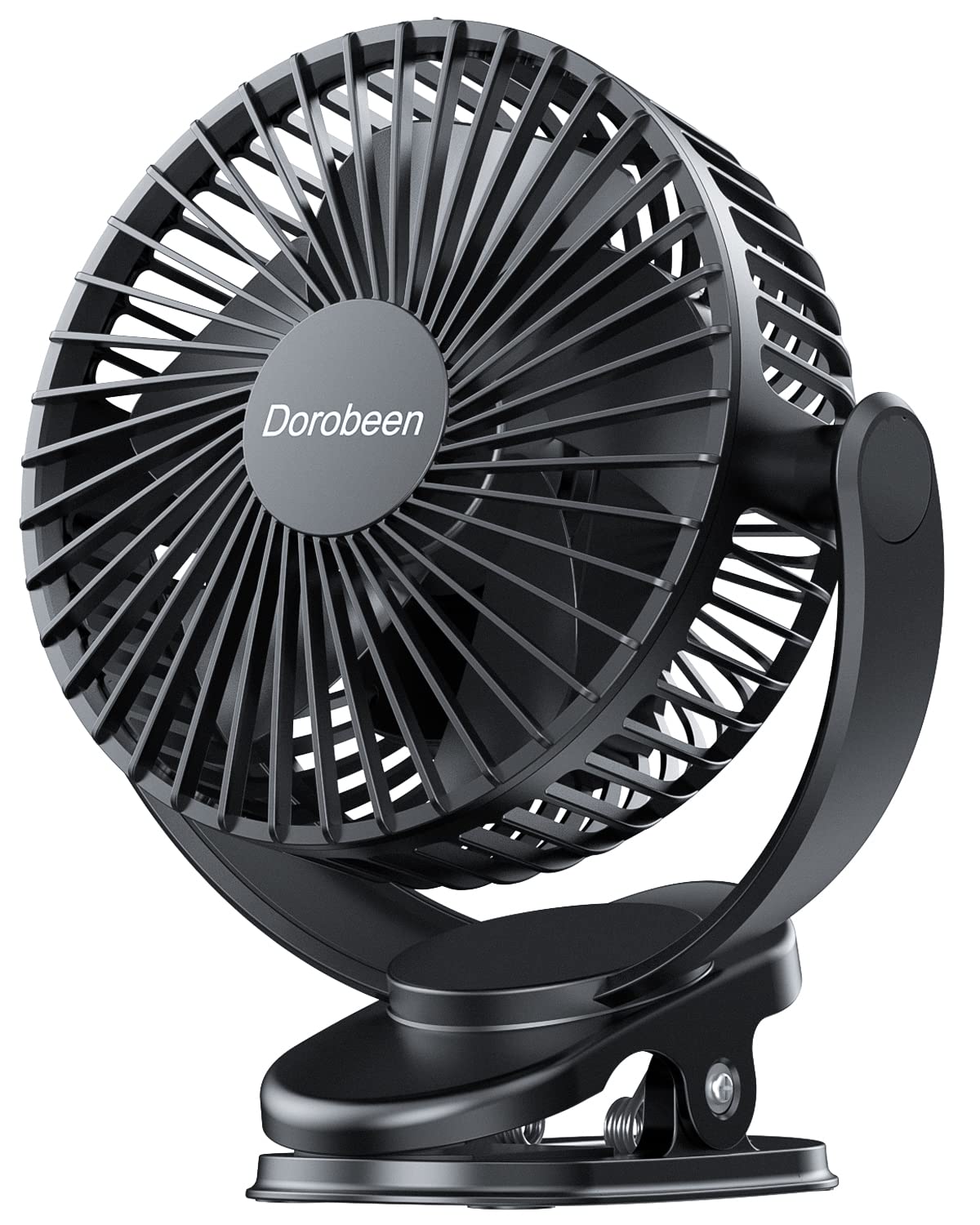 Dorobeen Clip Fan, 6 Inch Mini Quiet Desk Fan, 5000mAh USB Rechargeable Battery Operated Clip on Fan, USB Desk Fan, Portable Personal Small Fan For Desk,Office,Golf Cart