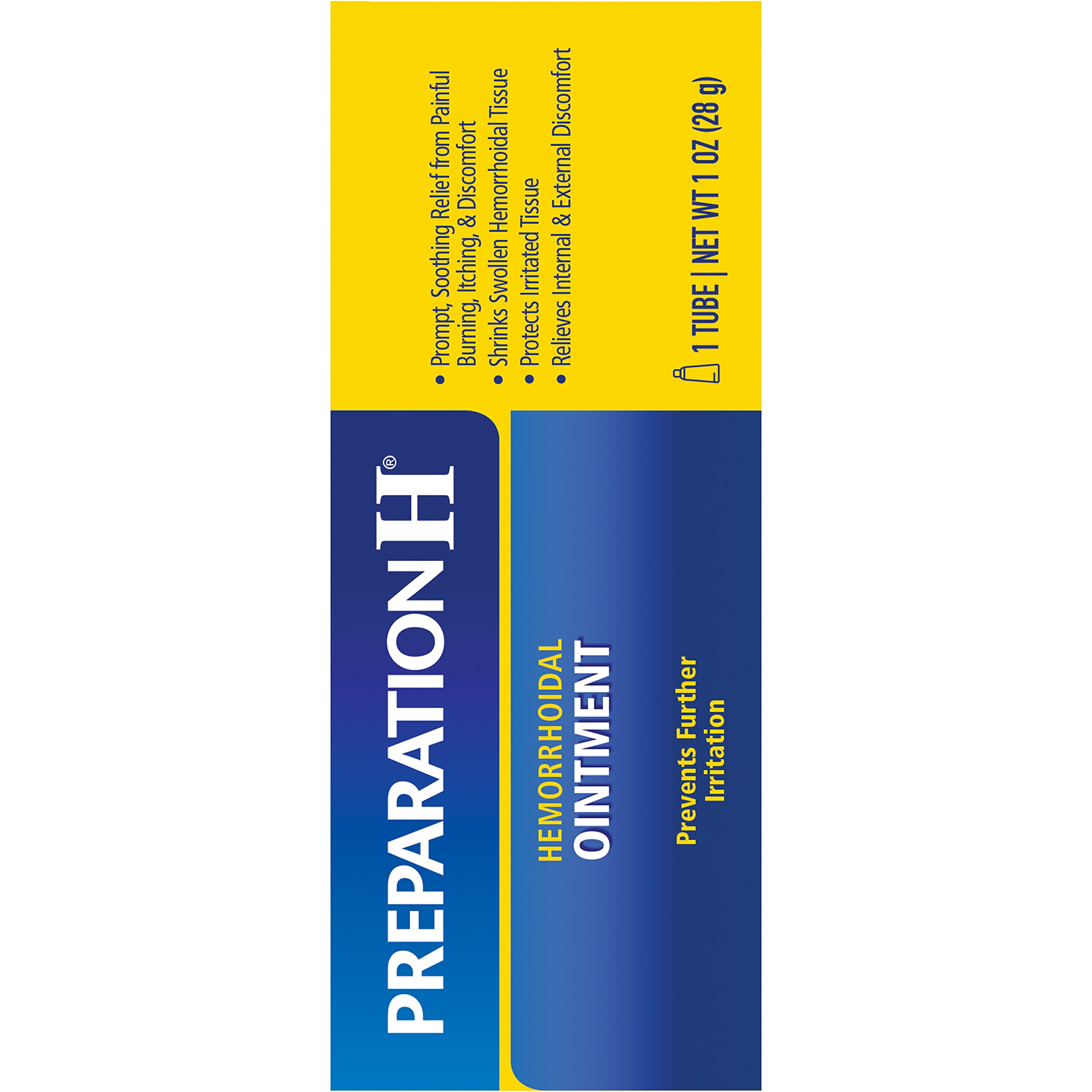 Preparation H Hemorrhoid Ointment, Itching, Burning and Discomfort Relief - 1 Oz Tube