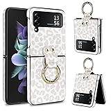 Vofolen for Samsung Galaxy Z Flip 3 Case with Ring