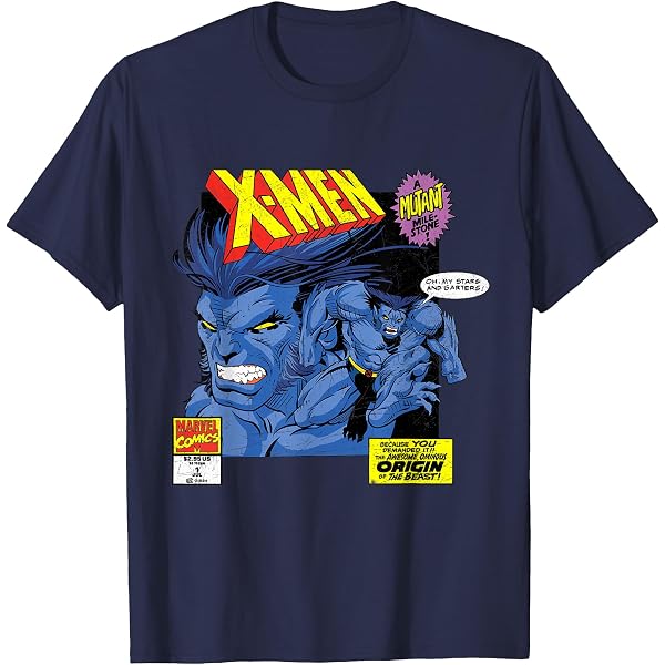 Amazon.com: Marvel X-Men Cyclops Mutant Distressed Comic T-Shirt T