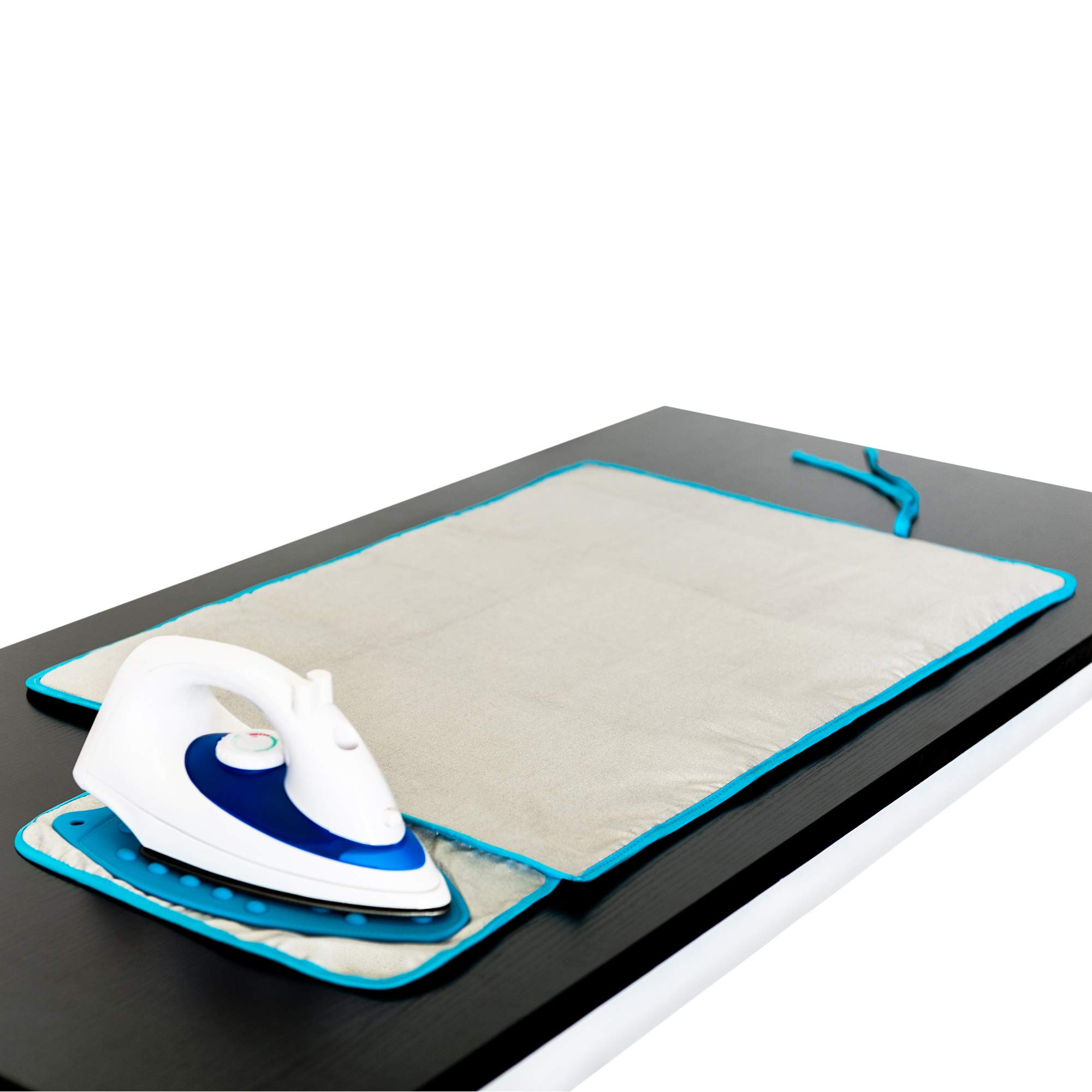 LIVIVO Travel Iron Mat with Silicone Iron Rest Pad Soft Sponge Sheet