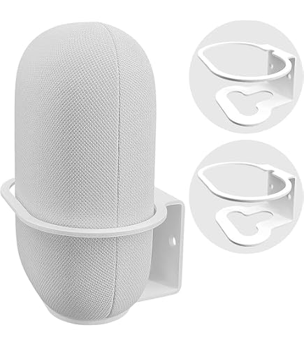LeongLzt Google Nest Audio Speaker Wall Mount - Cable Management, Easy Install, Space-Saving Bracket