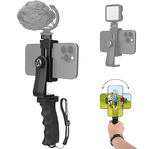Ergonomic Anti-Falling Cell Phone Vlogging Hand Grip Stabilizer