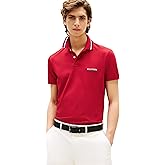 Tommy Hilfiger Mens Short Sleeve Casual Polo Shirts in Regular Fit with Stretch and Collar Designs