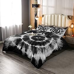 Tie-Dye Comforter Set Hippie Spiral Trippy Style