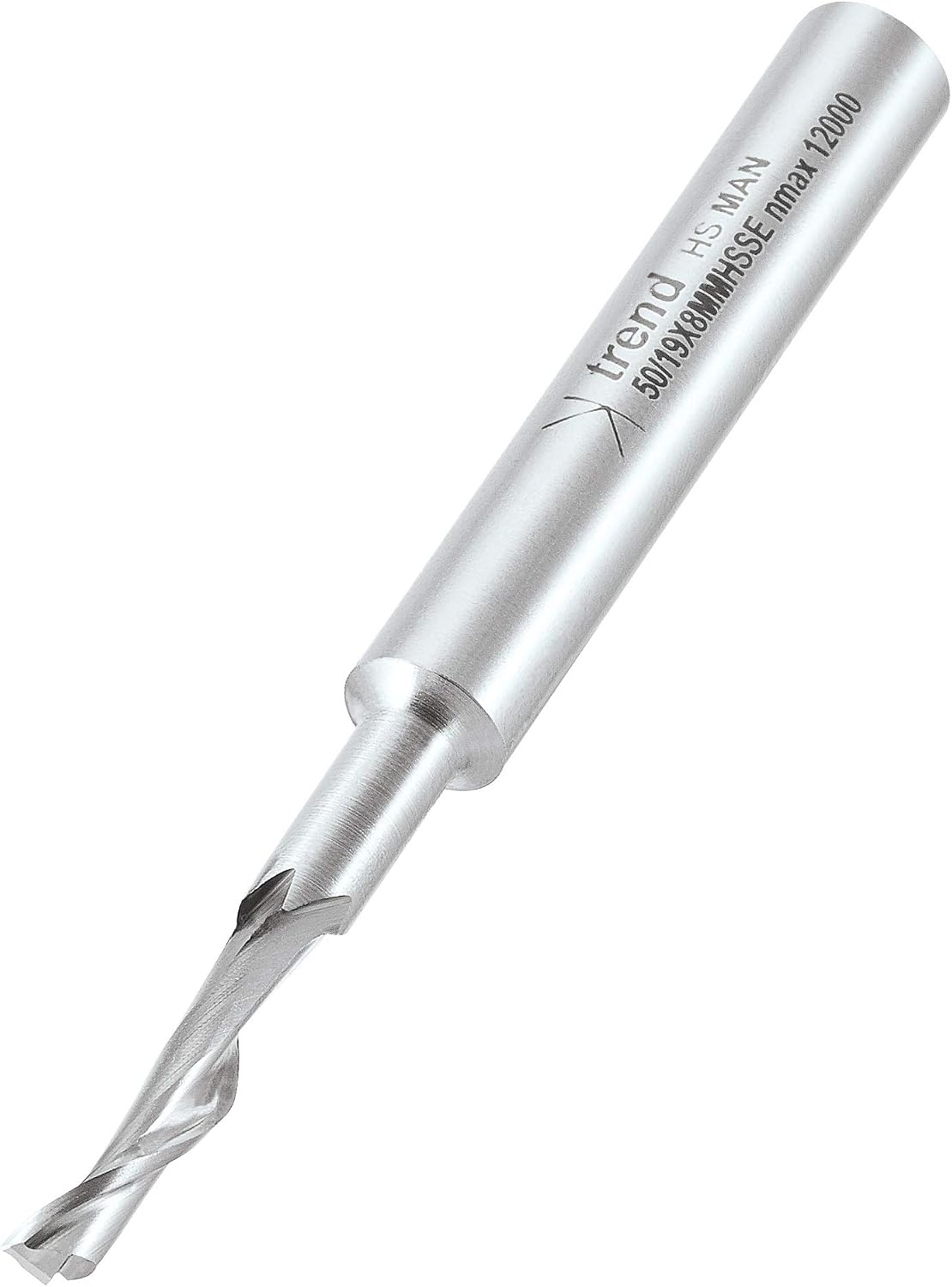 Trend Professional Helical Plunge Cutter, 8mm Shank, 5mm Cut Diameter, High Speed Steel, 50/19X8MMHSSE, 5 mm - Image 3