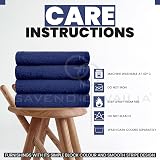 GC GAVENO CAVAILIA Large Towels Bath Sheet 4 Pack 75x135cm 450 GSM Navy view 4