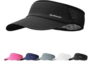 ONWANDER Sport Sun Visor Hat for Women - Lightweight Stretchy Polyester Spandex Quick Dry Sweatband Wrinkle Resistant