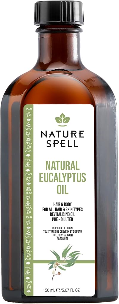 Nature Spell Eucalyptus Oil Hair Body Pre-Diluted Vegan 150ml All Skin Types