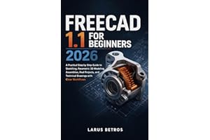 FREECAD 1.1 FOR BEGINNERS 2026: A Practical Step by Step Guide to Sketching, Parametric 3D Modeling, Assemblies, Real Project