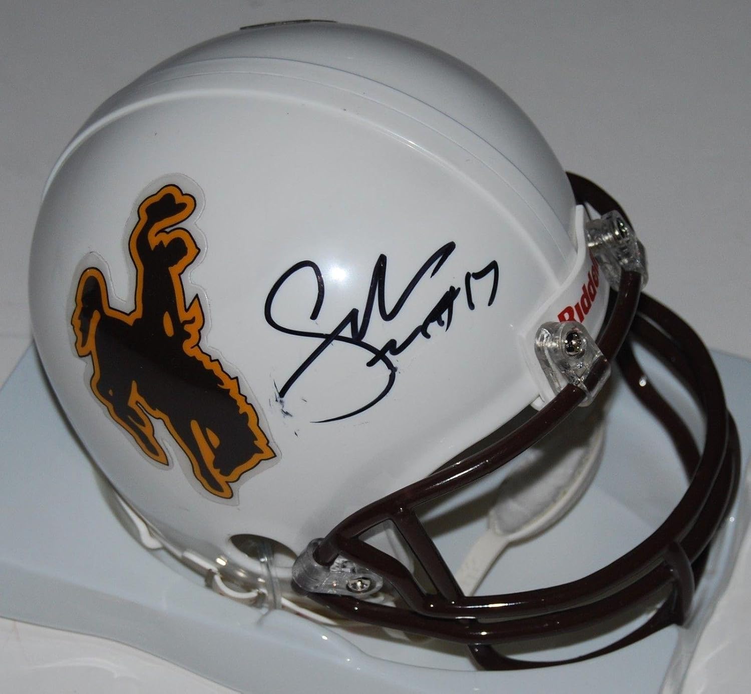 Josh Allen (San Francisco 49ers) Signed Helmet *WYOMING COWBOYS* mini PROOF W COA