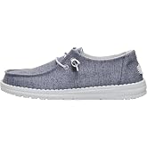 HEYDUDE Women's Wendy Amazon Exclusive Slip On Loafers | Lightweight Shoe | Flex And Fold Outsole, Easy On Elastic Laces, Breathable Upper, Relaxed Fit, Removable Foam Insole, Machine Washable