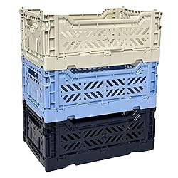 Collapsible Storage Box, Foldable Crate Organizer