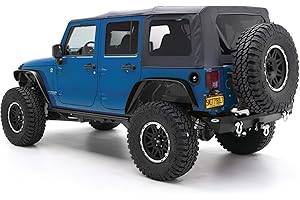 Smittybilt 9080235 Black Diamond Replacement Top with Tinted Side Windows for Jeep JK 4-Door