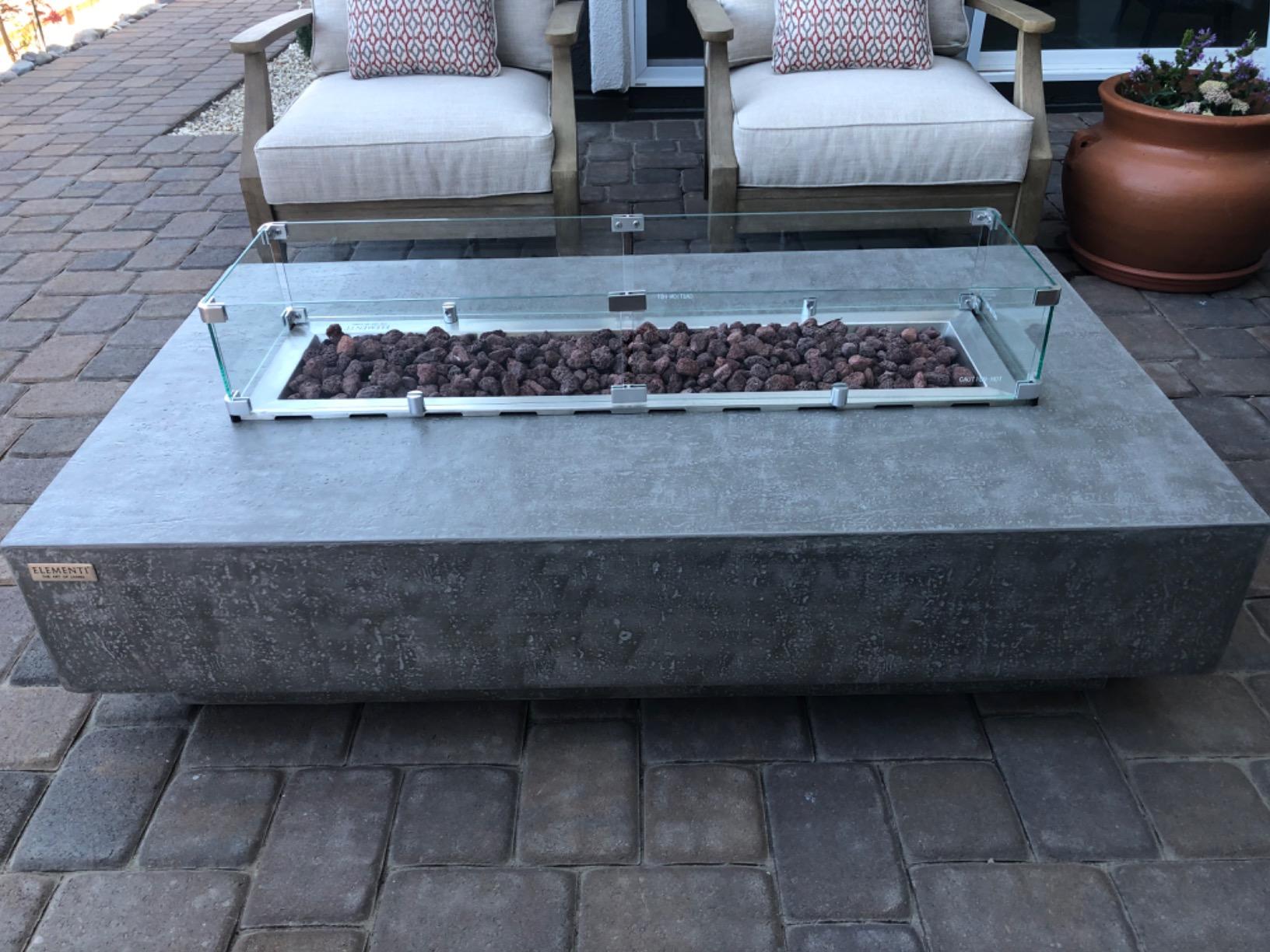 $77/mo - Finance Elementi Hampton Fire Pit Bundle Outdoor Firepit Set ...