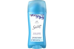 Secret Invisible Solid Antiperspirant and Deodorant, Clean Lavender, 73 g