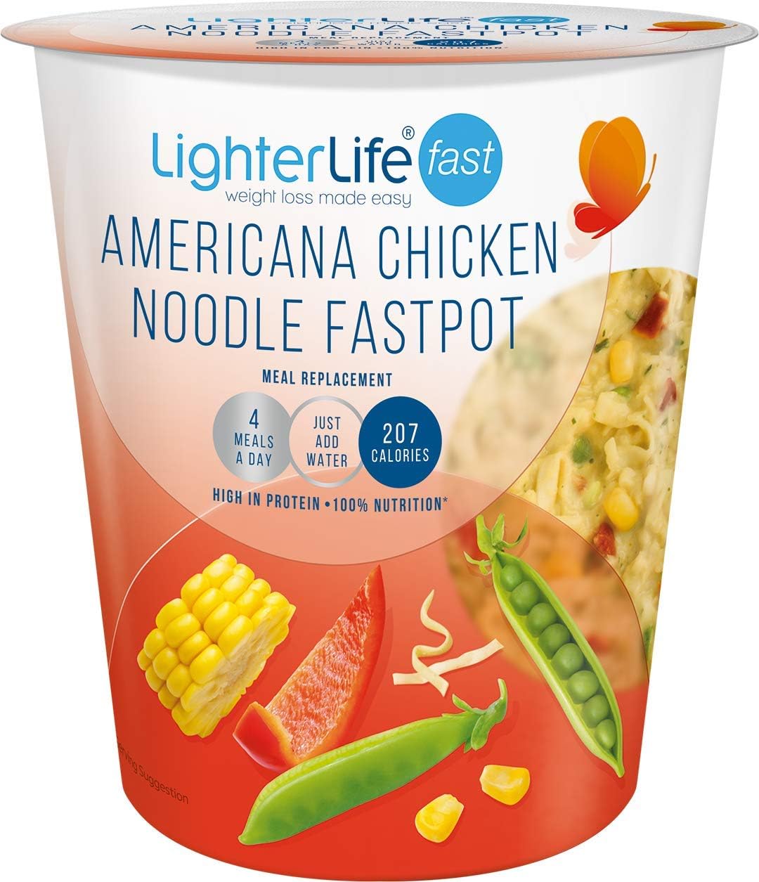 LighterLife Chicken Noodle FastPot, Weight Loss Meal Replacement Meal Pot