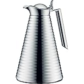 Alfi Glass Vacuum Chrome Plated Copper Thermal Carafe for Hot and Cold Beverages, 1.0 L, Chrome, One Size (AG1400CM2)