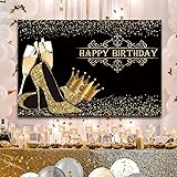 CSFOTO 5x3ft Happy Birthday Backdrop for Women