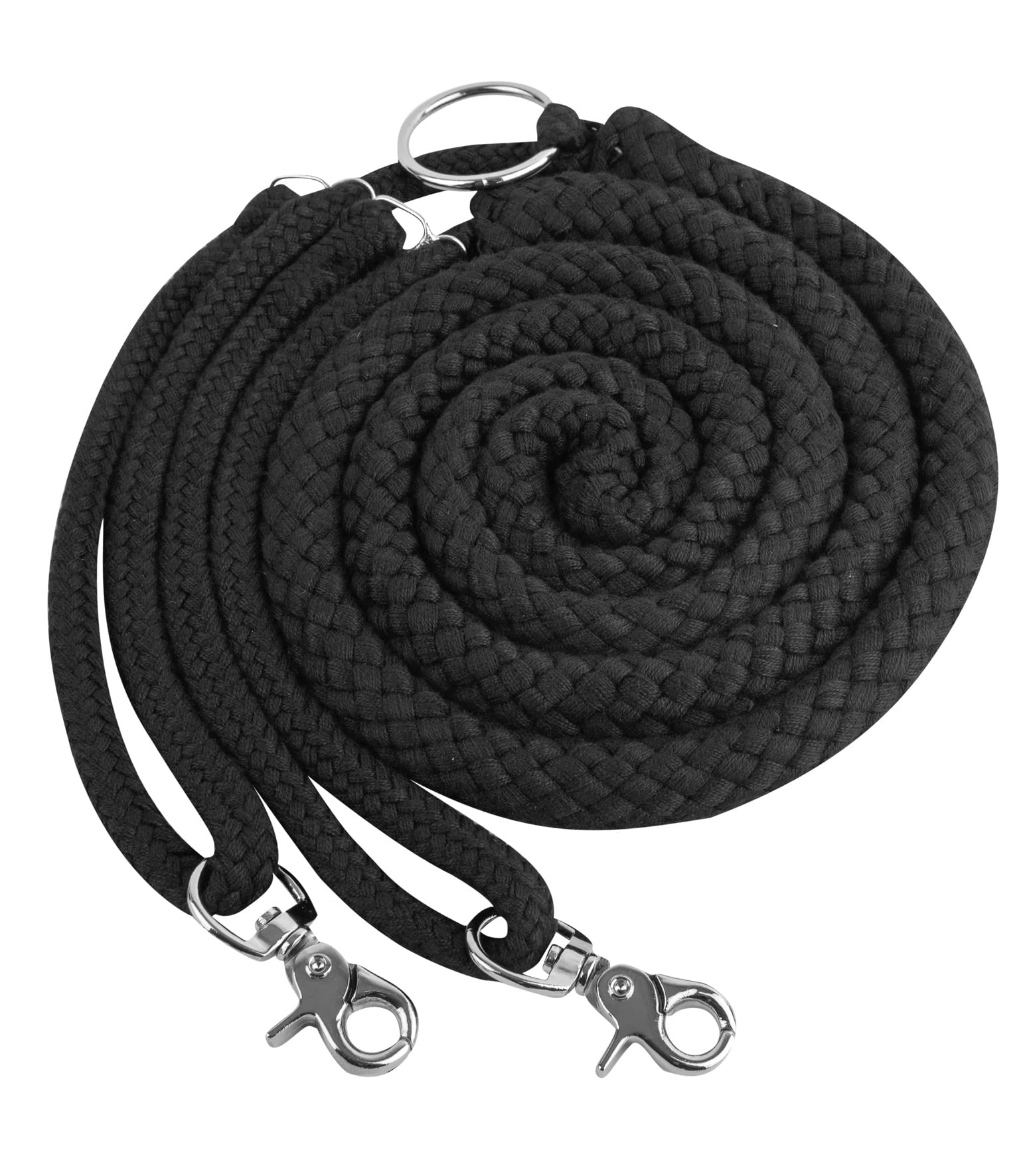 Equipride Lunging Aid Made on Soft Cotton Colour in Full Cob and Pony Size (Pony, Black)