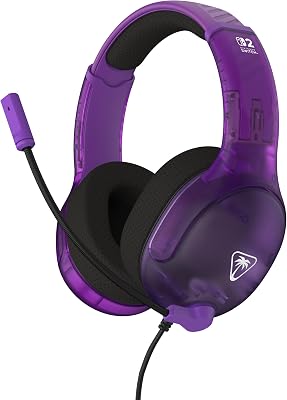 Airlite Fit Kabelgebundenes Gaming-Headset – Offiziell für Nintendo Switch 1 und 2 lizenziert, robust, leicht, Violett