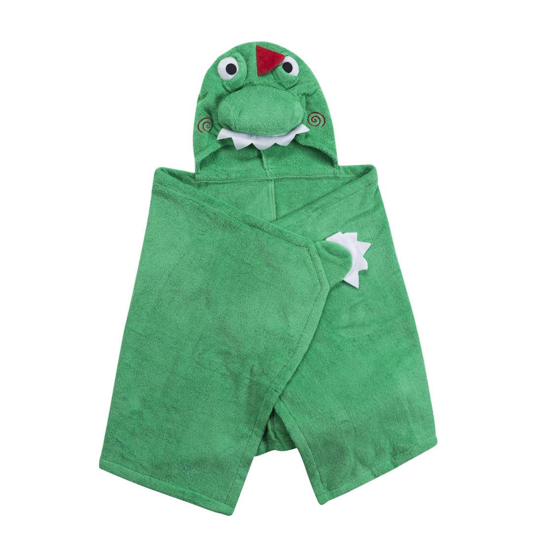 Zoocchini 100% Cotton Kids Hooded Towel - Devin The Dinosaur