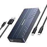 40Gbps M.2 NVMe Enclosure with Cooling Fan,Thunderbolt SSD Enclosure for M1 Pro/Max Mac,MOKiN Aluminum M.2 Enclosure Support M/B+M Key Size 2280/2260/2242 Compatible with Thunderbolt 3/4/USB4/3.2/3.1