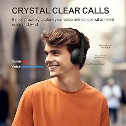 QCY H3 ANC Bluetooth Headphones Over Ear, Active