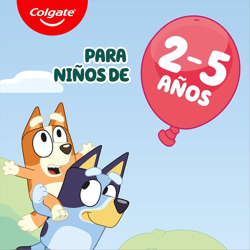 Kids Bluey, Cepillo de Dientes Infantil 2-5 Años, 12 packs de 2 uds