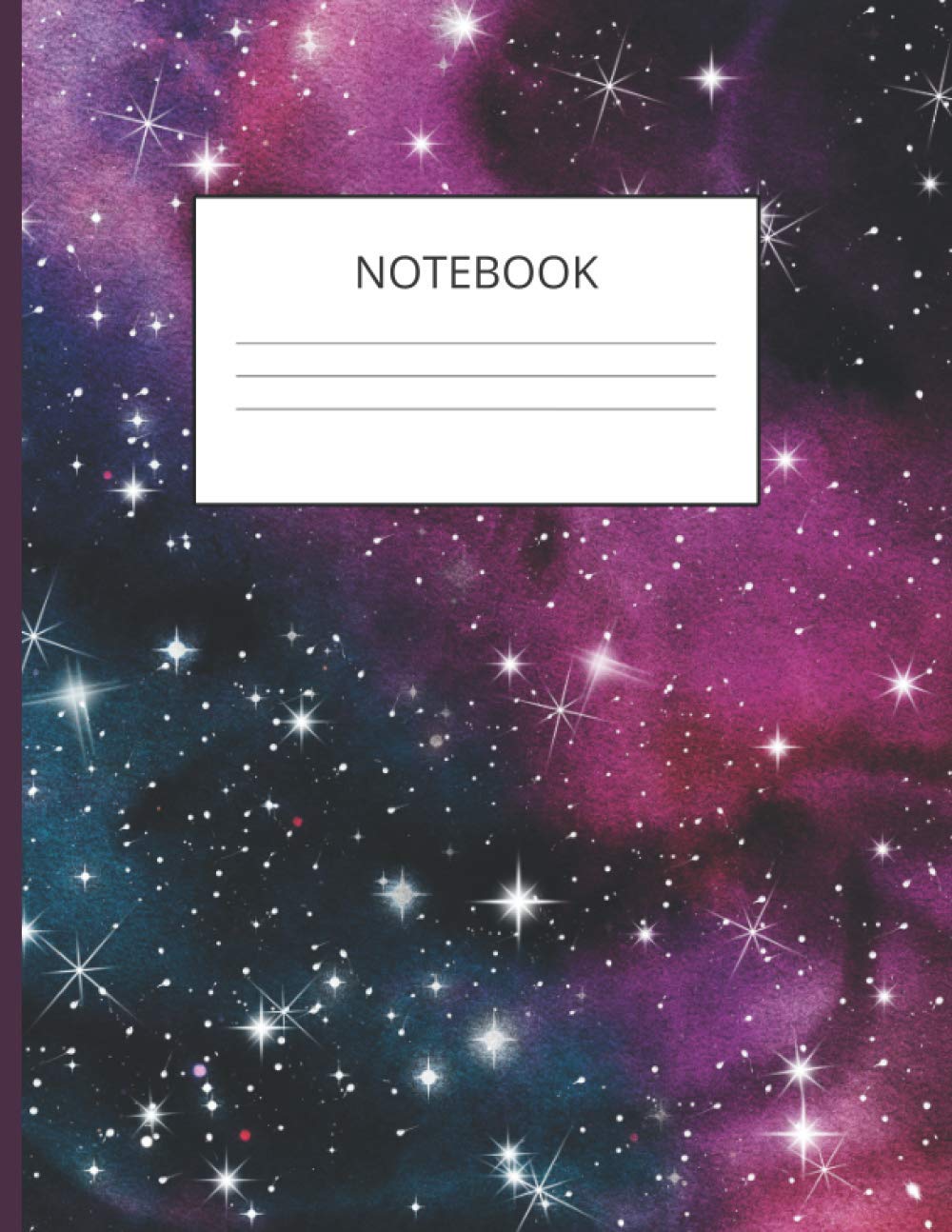 Notebook Galaxy Wide Ruled Lined Paper Notebook Cosmos Notebook: Galaxy Notes 120 Pages Composition Notebook Journal Galaxies Notebook for Teens ... School Notebook Galaxy College Writing Notes