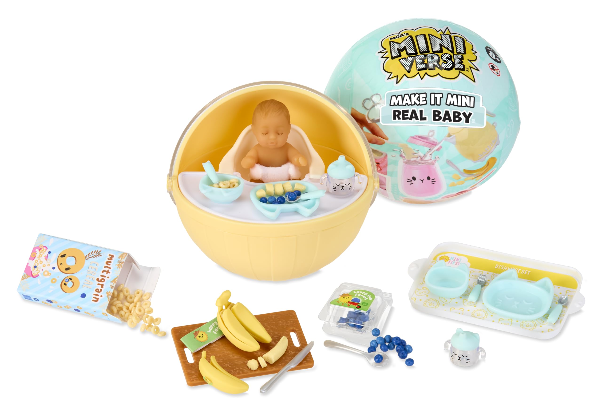 Photo 1 of Make It Mini Real Baby Make It Mini Baby Food (2 Pack) Mini Collectibles - Blind Pack, DIY, Realistic Miniature, Playset, Bottles, Replica Food, Collectors, Girls Toys, Gifts 8+, NOT EDIBLE