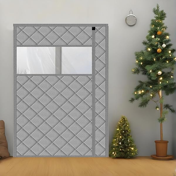 WOHOMZY THERMAL DOOR CURTAIN FITS DOORS SIZE 60″X80″，CURTAIN...