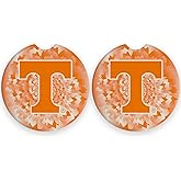 University of Tennessee Set of 2 Car Coasters by Magnolia Lane – Removable Absorbent Ceramic Stone Coasters – Ideal Gift for Students, Alumni, and Everyday Fans – Show Your SEC NCAA Team Spirit