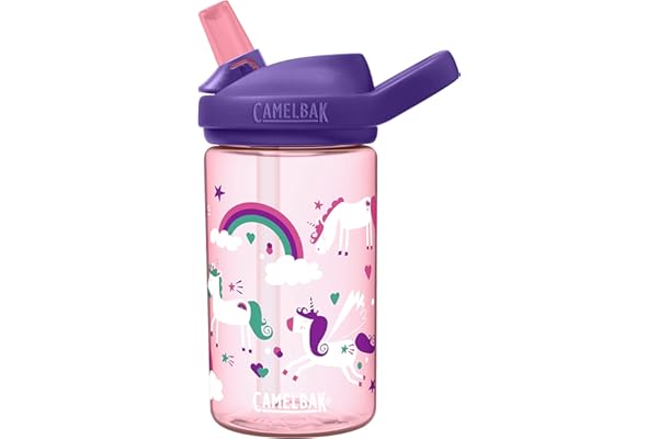 CamelBak Eddy+ 14oz Kids Water Bottle with Tritan Renew – Straw Top, Leak-Proof When Closed