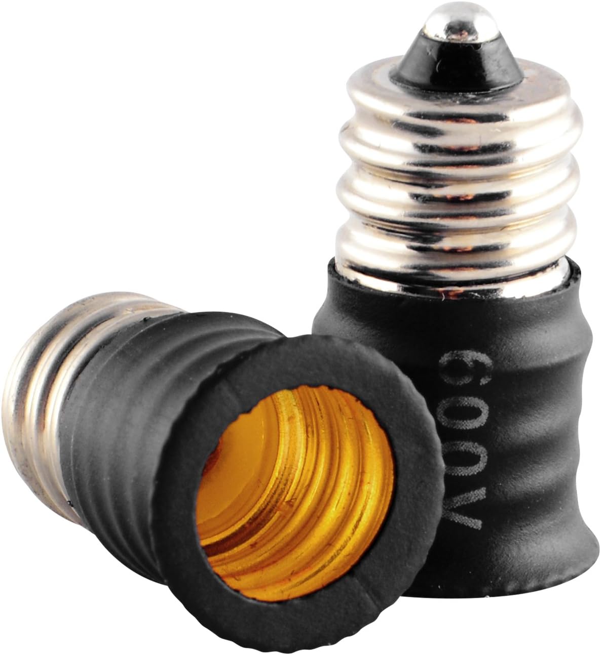 (5pack) ABI Candelabra Light Bulb Base Extension E12 Socket Extender