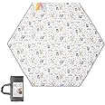 Hexagon Playpen Mat Compatible with POP 'N GO Baby Playpen and California Beach Co Playpen, 53 Inch Hexagon Mattress Pad, Non Slip and Cushion Play Mat (53inch-Hexagonal)