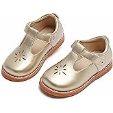 Kolan Todder Little Girls Oxford Shoes Mary Jane T-Strap School Uniform Party Dress Flat Shoes
