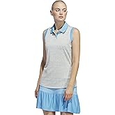 Adidas Womens Women's Ultimate365 Jacquard Sleeveless Polo Shirt