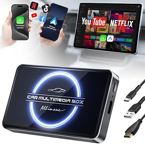 Poonoo AI Box Wireless CarPlay, Android Auto Wireless Adapter, 2025 ...