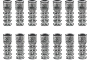 LBTODH 14 PCS Lag Shield Anchor 3/8 * 1-3/4" Short Lag Masonry Anchors Hole Zinc Alloy Lag Expansion Shields Suitable for Medium-Sized Concrete Projects